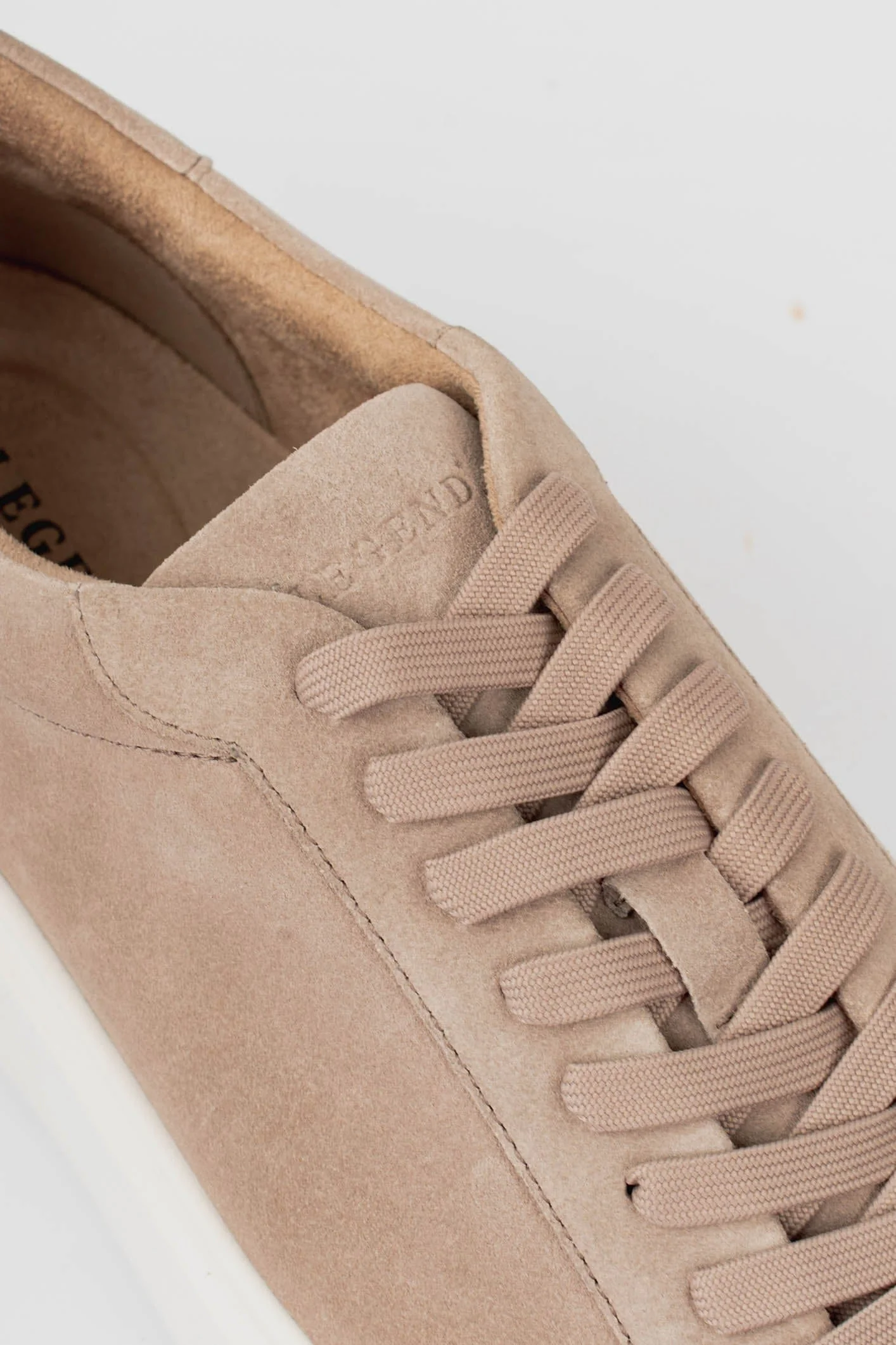 SUEDE TRAINER - BEIGE - Image 6