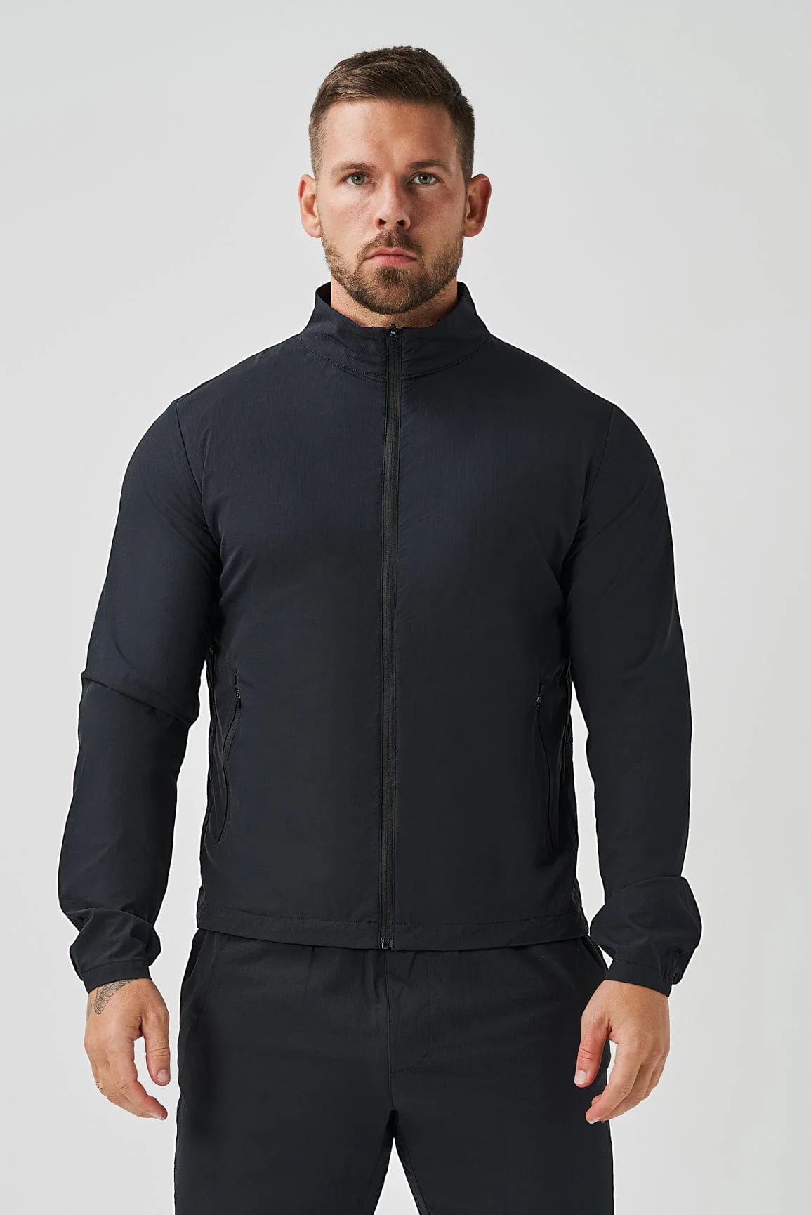 TRACKSUIT JACKET - BLACK