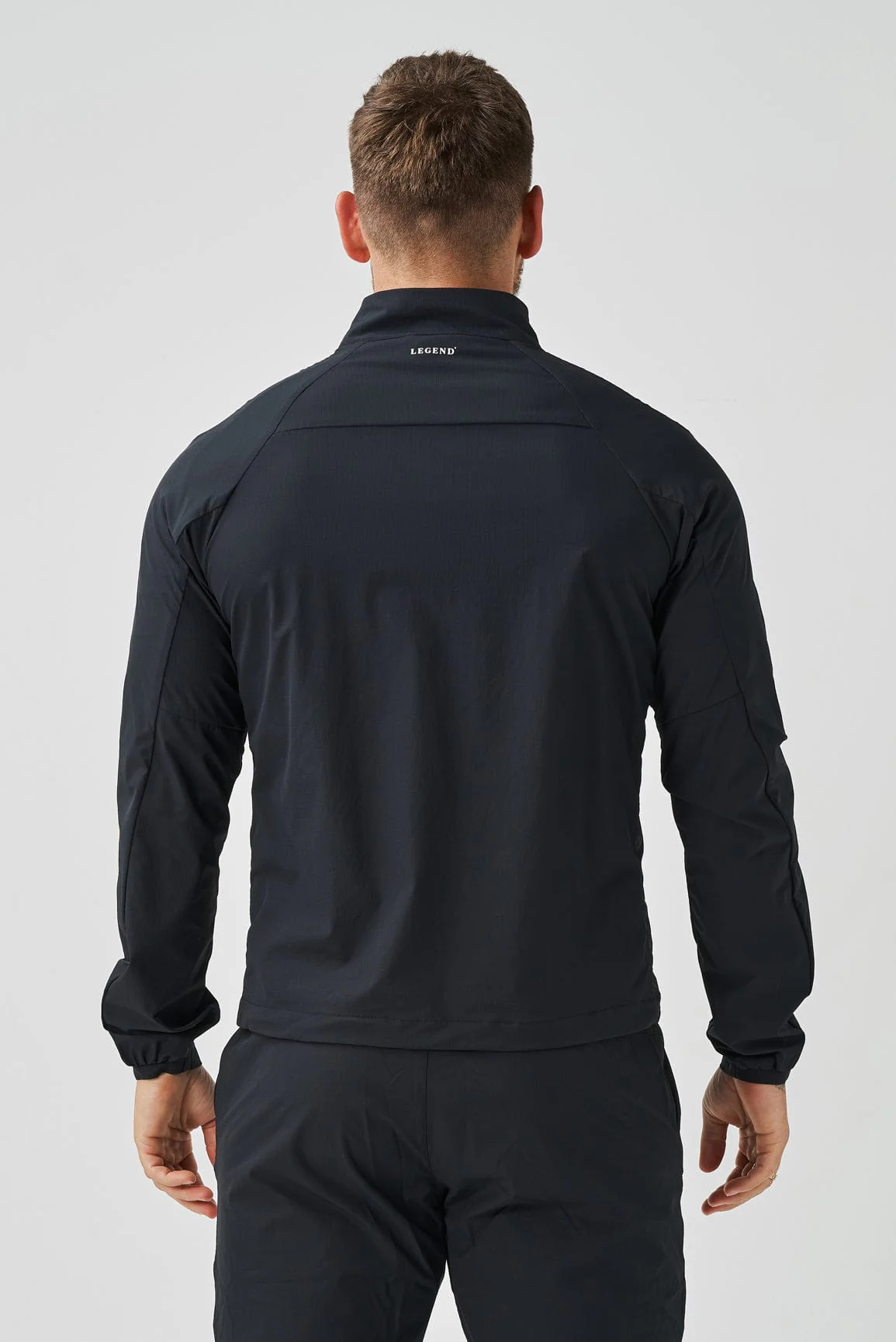 TRACKSUIT JACKET - BLACK - Image 5