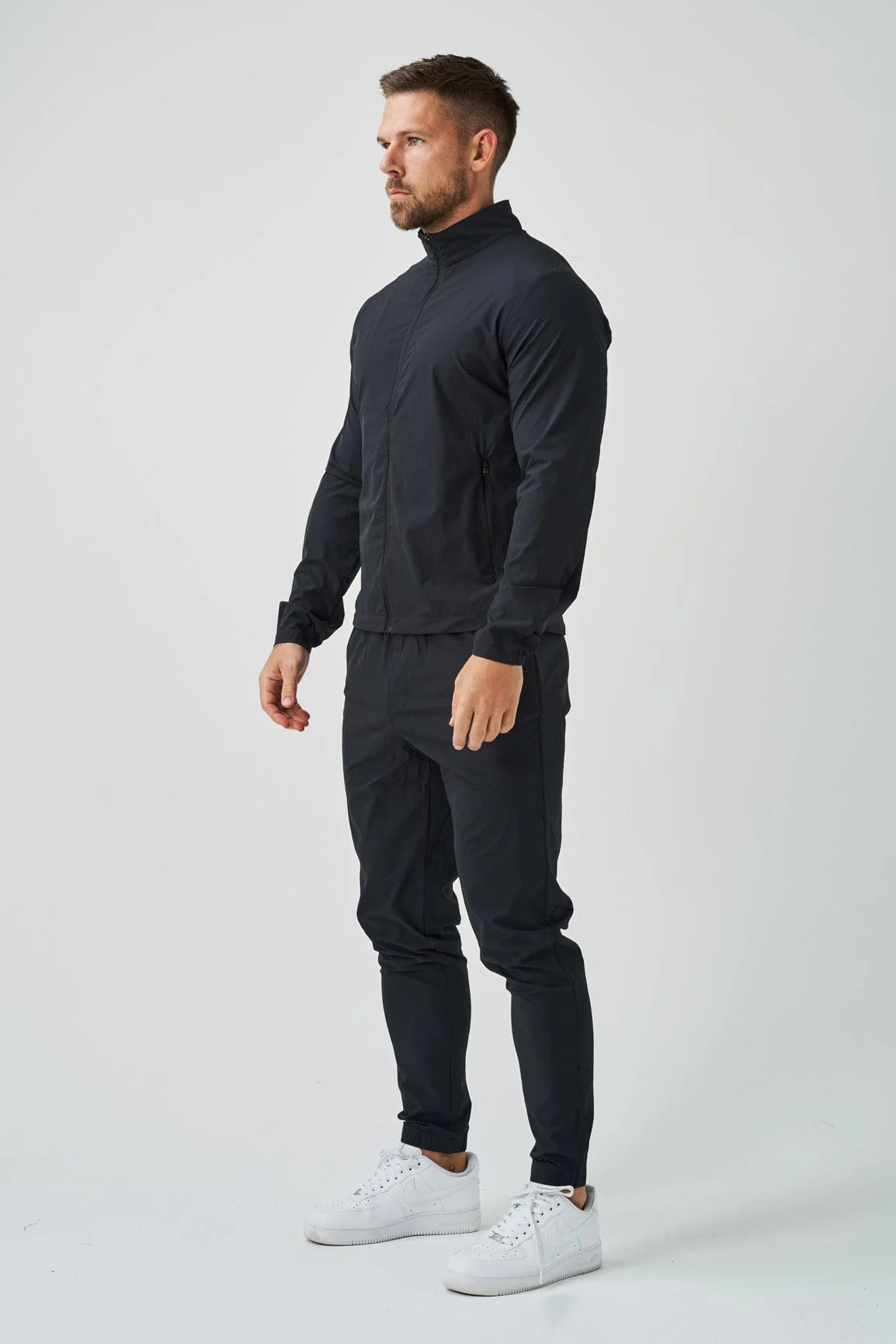 TRACKSUIT JACKET - BLACK - Image 8