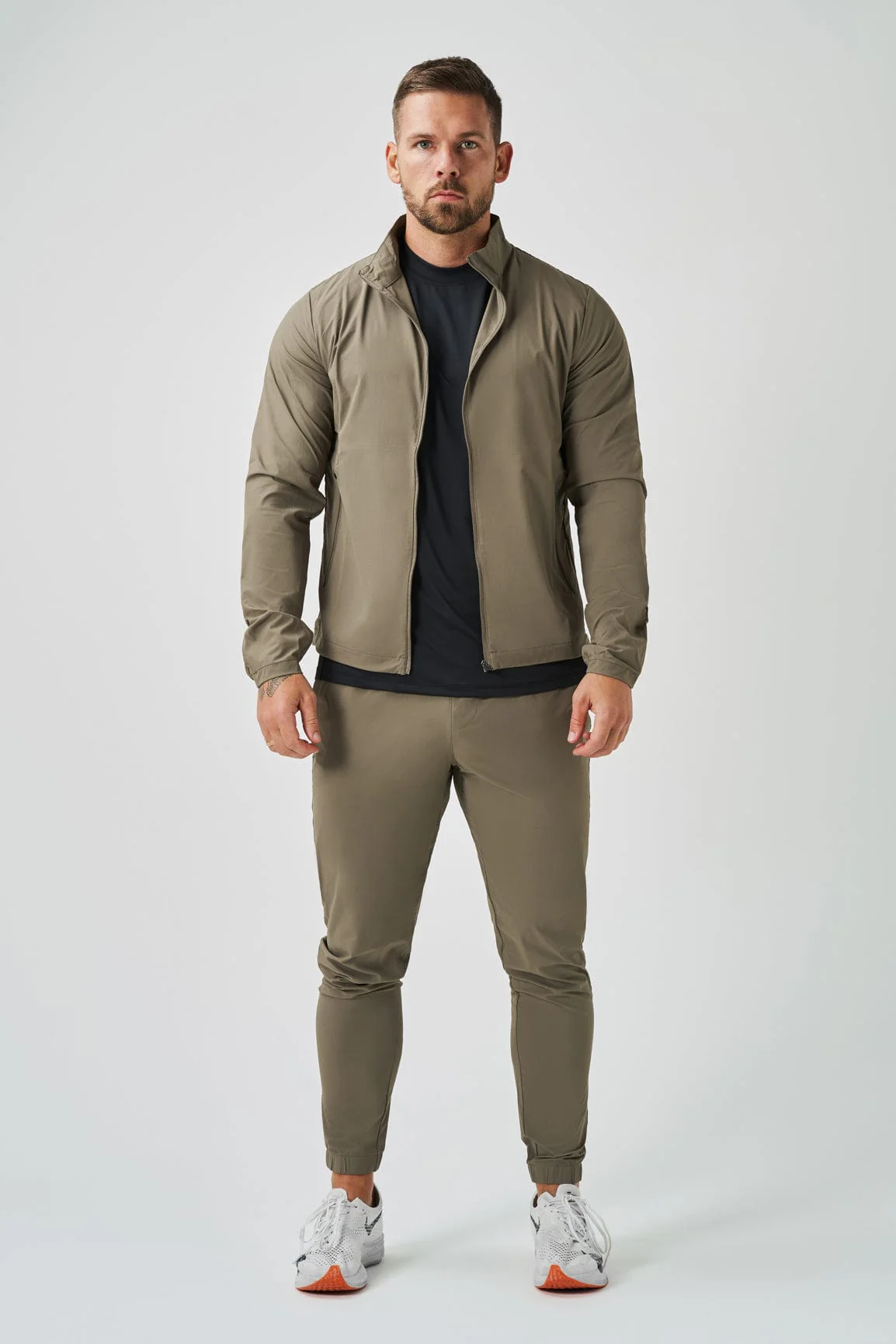 TRACKSUIT JACKET - KHAKI - Image 7
