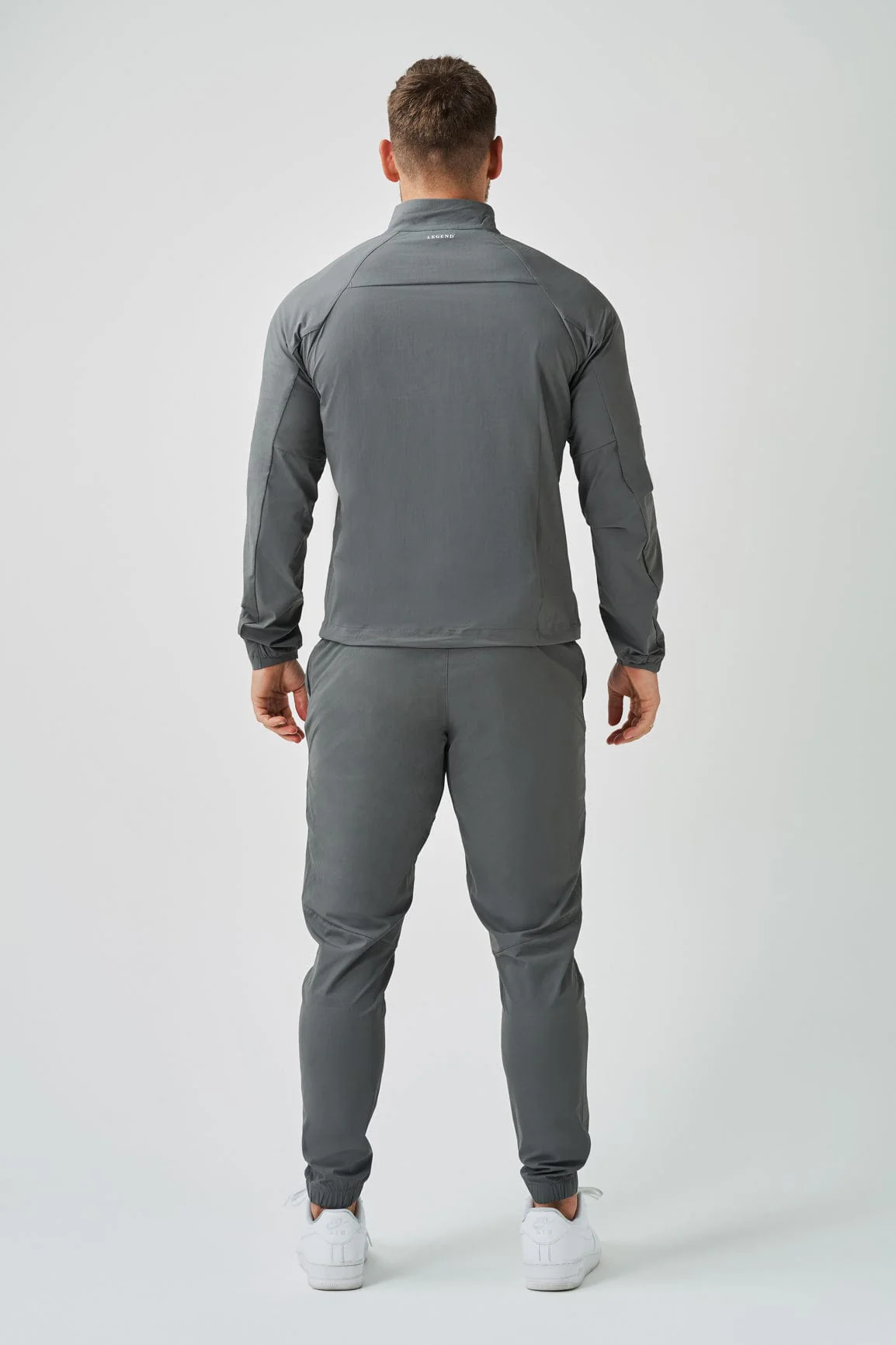 TRACKSUIT JACKET - LIGHT GREY - Image 5
