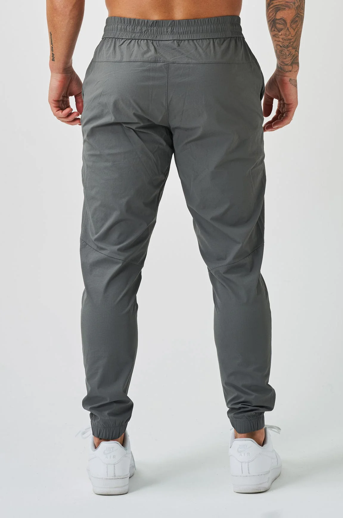 TRACKSUIT JOGGERS - LIGHT GREY - Image 7