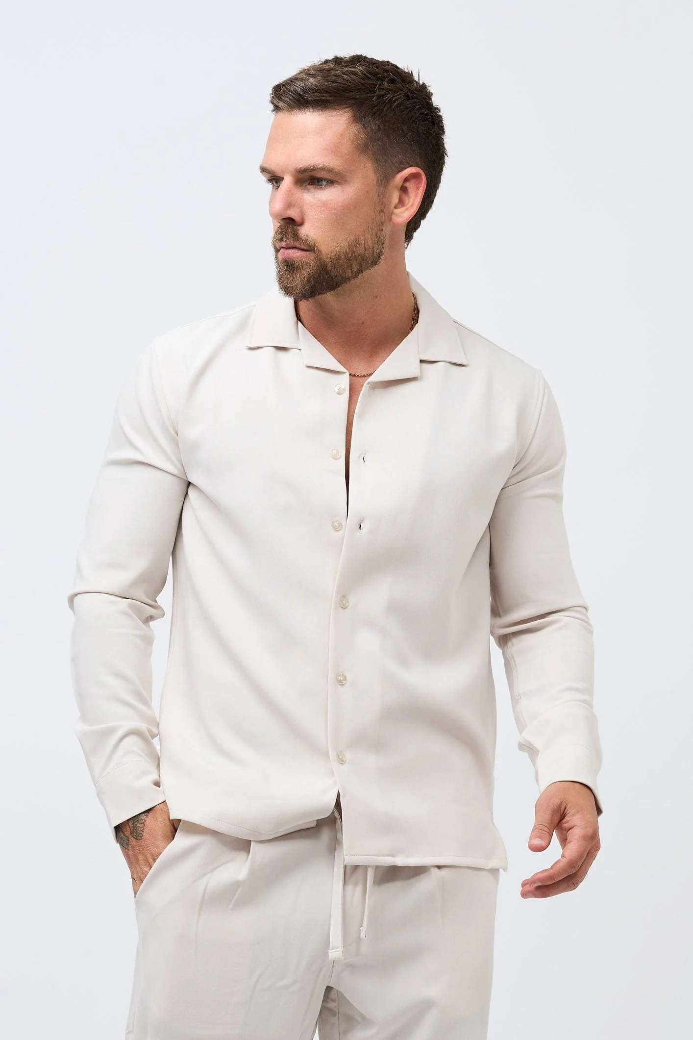 TWIN SET SHIRT - ECRU - Image 3