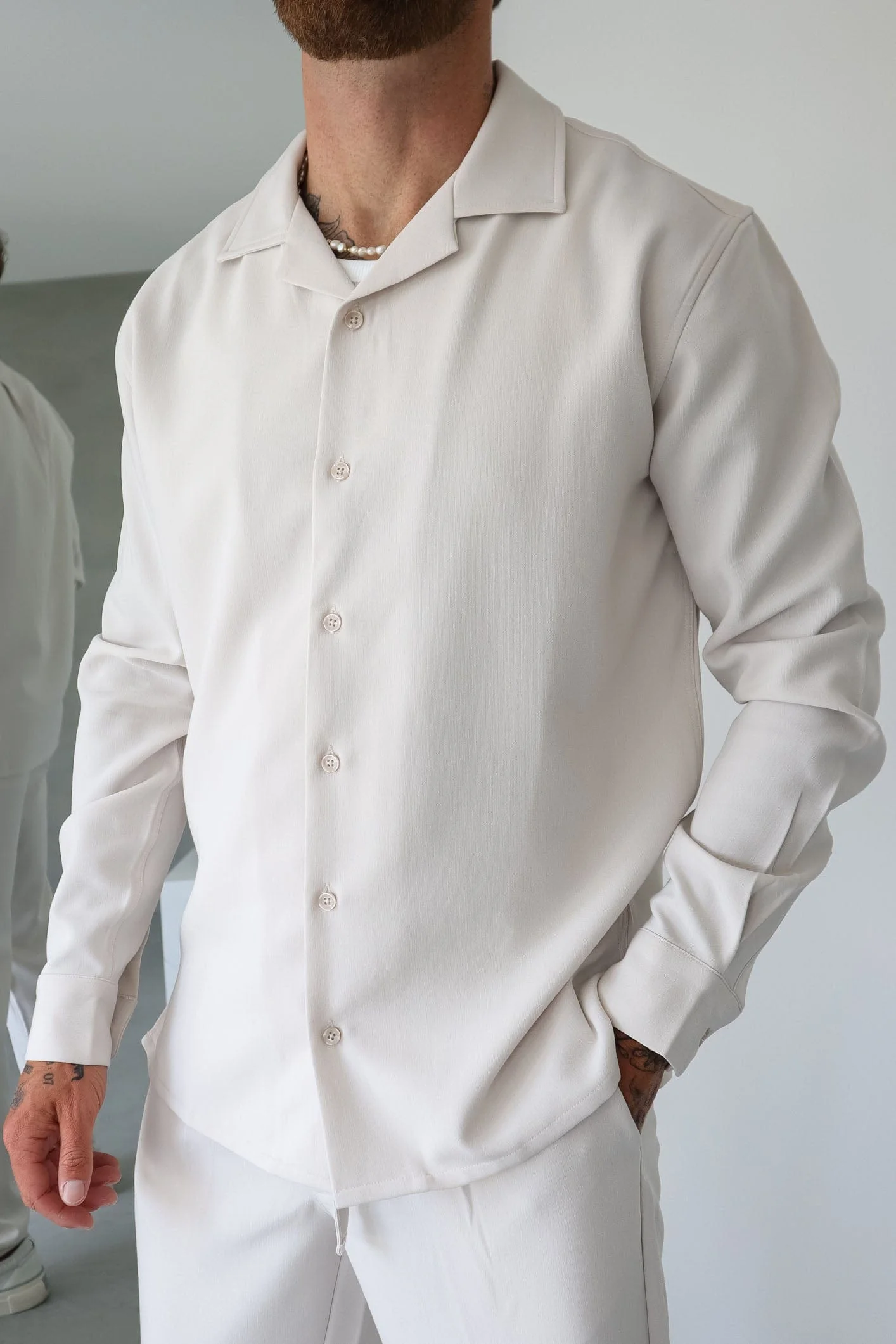 TWIN SET SHIRT - ECRU - Image 7