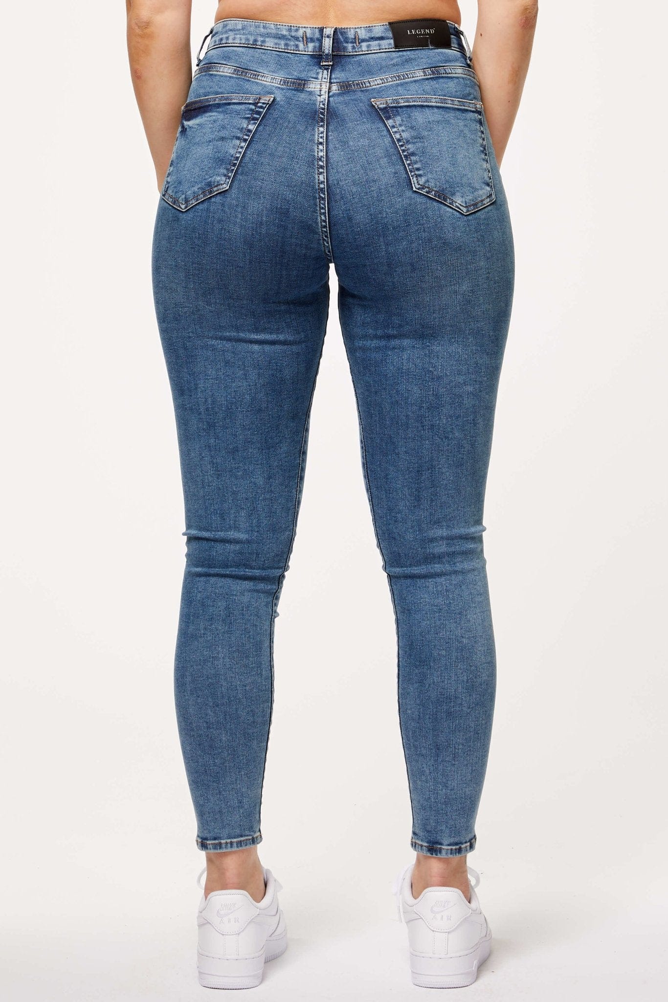 SKINNY JEANS - BLUE DYE - Image 3